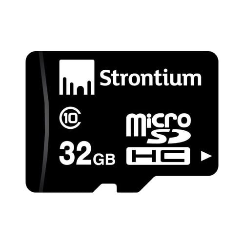 STRONTIUM Basic MicroSD Card 32GB Class 10 with Adapter