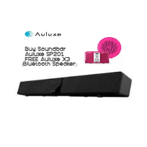Auluxe Home Theater Soundbar SP201 Black Free Auluxe X3 (Bluetooth Speaker)