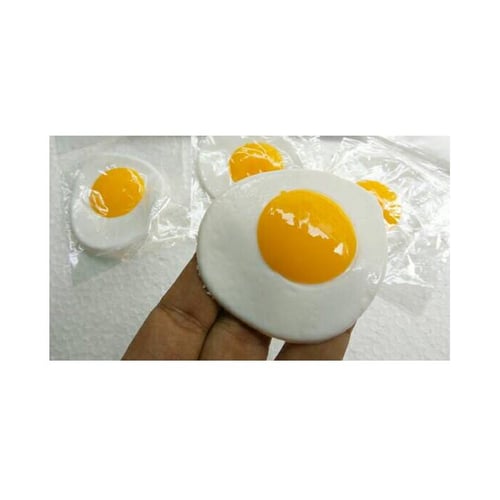 Telor Ceplok Egg Cow Karet Rubber Slime