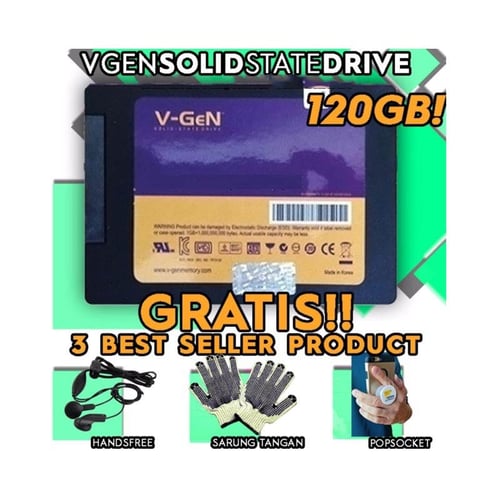 V-GEN 120GB SSD SATA 3 - Solid State Drive