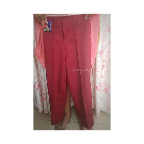 Celana Panjang SD Merah Nomor 3 s/d 11