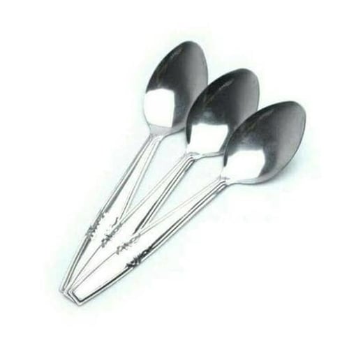 Dessert & Tea Spoon Sendok Teh Stainless Steel 1 Set Isi 12 Pcs