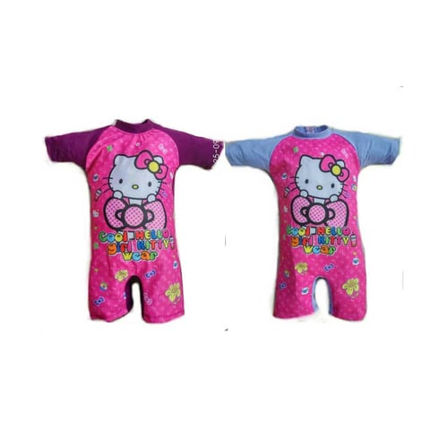 Swimsuit Baju Pakaian Renang Anak Cewek TK/SD 5,6,7 Tahun Hello Kitty