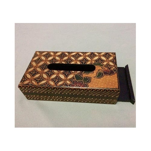 Tempat Tisu Kayu Batik