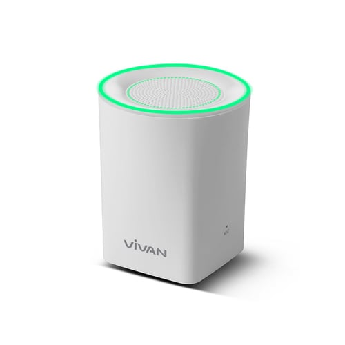 VIVAN VB350 Bluetooth V3.0 Mini Speaker With Light White