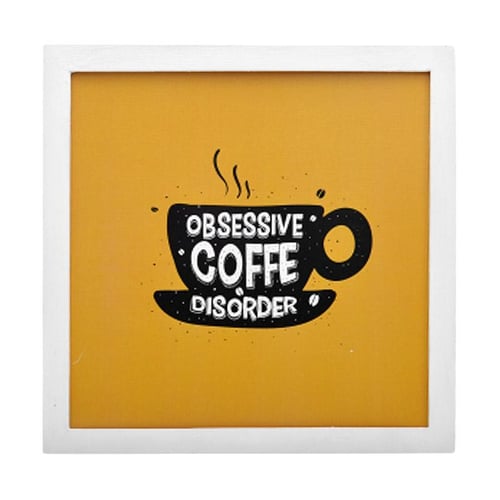 Hiasan Dinding Coffee Disorder Putih