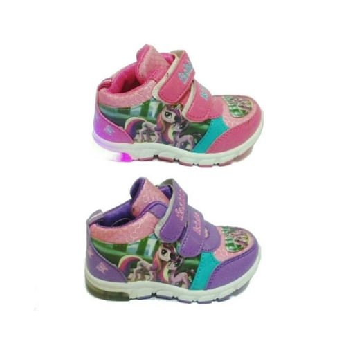 Sepatu Anak Sekolah Little Pony Lampu Led
