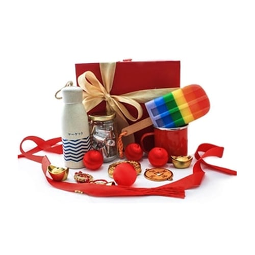 UCHII CNY Imlek Hampers Cute Gift Set Candy Sweet Box Tahun Baru Cina