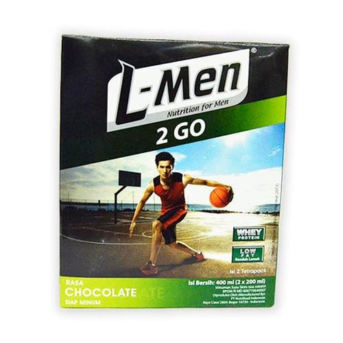 L-MEN 2 GO Chocolate 400ml 1Karton Isi 12 Box