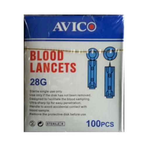 AVICO Blood Lancet 1 Box Isi 100 Pcs