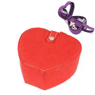 Shape Design Jewelry Box Heart SE8FFA Red 6pcs
