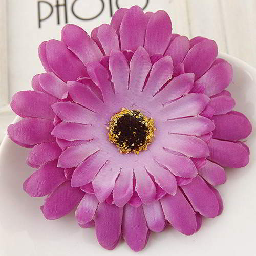 Chrysanthemum Hair Hoop T5A786 Purple 6pcs