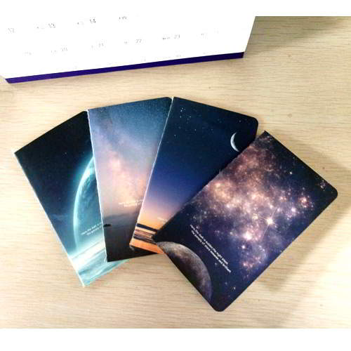 Starry Sky Pattern Paper Sticker Notebook RAECDA 6pcs