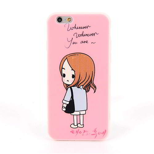 Girl Pattern Dots Descendants Of The Sun Iphone 6 Pink 6pcs