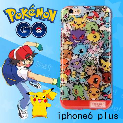 Pokemon Monster Pattern Iphone6 Plus Cases Multi Color 6pcs