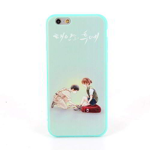 Soldier Girl Pattern DOTS Iphone 6 Green RB8F76 6pcs