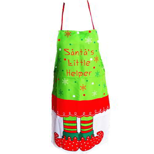 Snowflake Letter Color Matching Apron RC8EFB Red White 6pcs