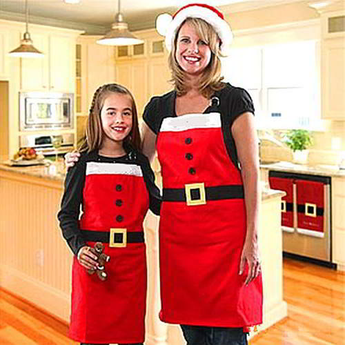 Square Hasp Color Matching Apron RC8DEE Red 6pcs