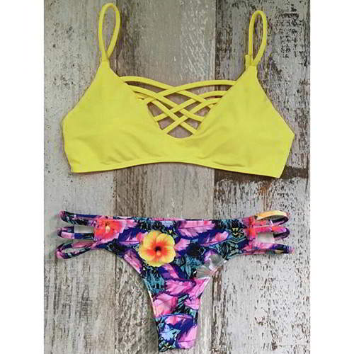 Flower Cross RBCCE6 Yellow 6pcs