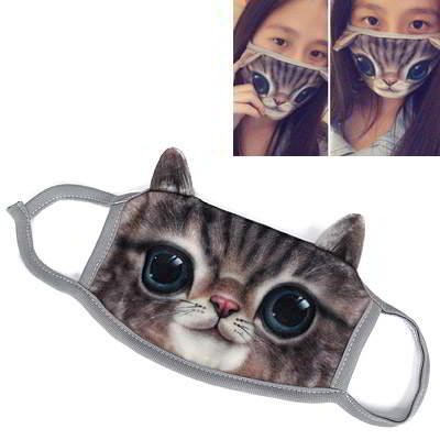 Cat Pattern Decorated Simple Design R8A7A8 Brown 6pcs