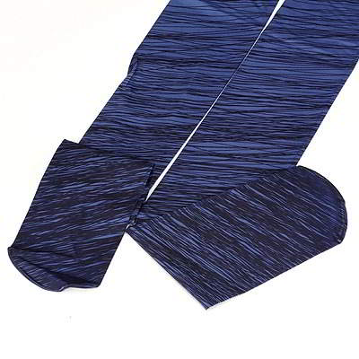Gradient Disorderly Lines Design R8FBB6 Blue 6pcs