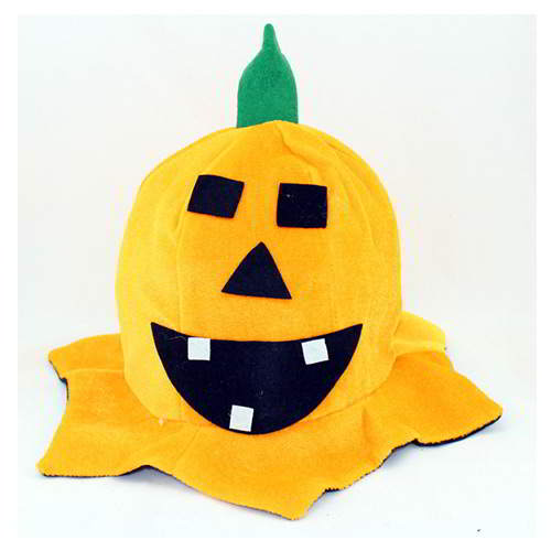 Halloween Smiling Face Leaf Pumpkin Hat RCFD7A Yellow 6pcs