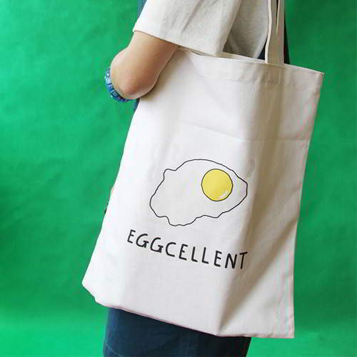 Omelette Letter Canvas Bag RBE7BE White 6pcs