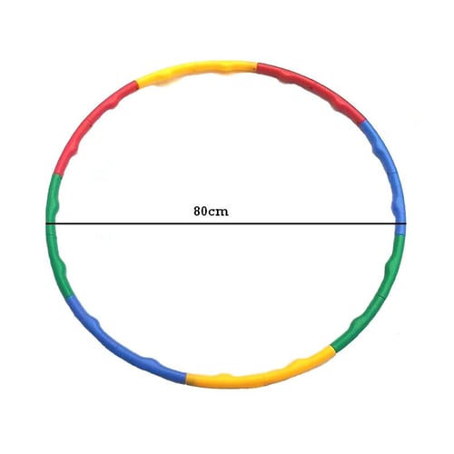 BODY GYM Adjustable Hula Hoop Rainbow 80cm