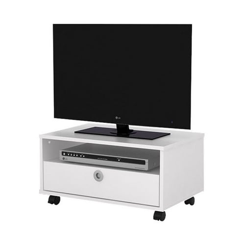 FUNIKA Jazzy TV Stand With Drawer White