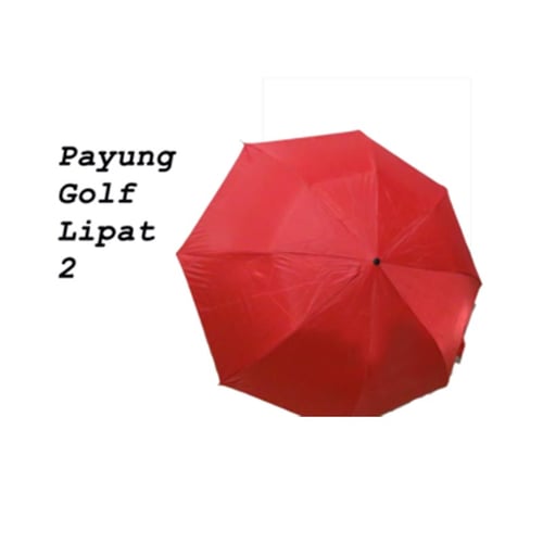 Payung Besar Merah Lipat 2 /payung Golf /Payung Promosi