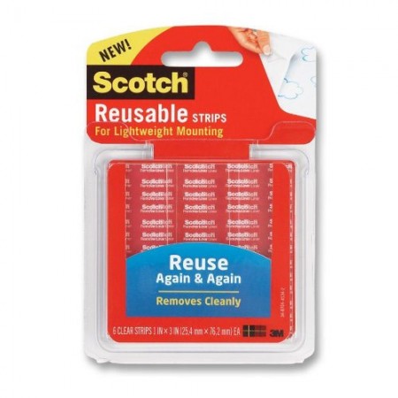 SCOTCH R101 Clear Reusable 1X1 7100009393