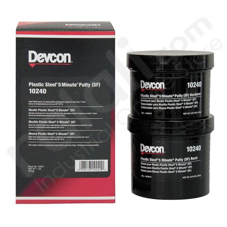 DEVCON 10240 Plastic Steel 5 Minutes Putty 1LB (Lem Epoxy)