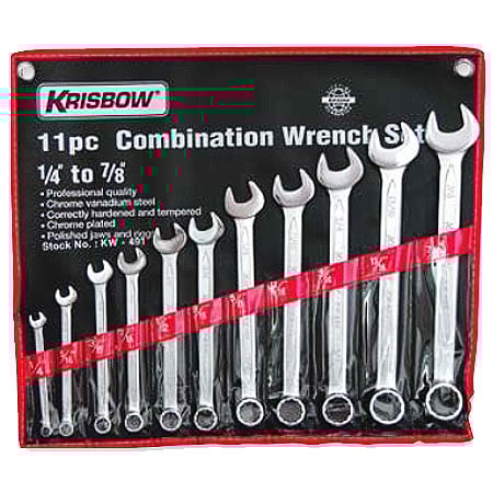 KRISBOW KW0100351 Combination Wrench 1/4-1.1/4In(16)KW-492