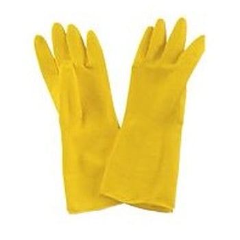 KRISBOW KW1000250 Chemical Glove M Yellow Latex type:KW1000251