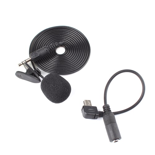 BuyinCoins 3.5mm Mini USB Microphone Mic with Collar Clip for Gopro Hero 3 3+ 4 #69578 69578