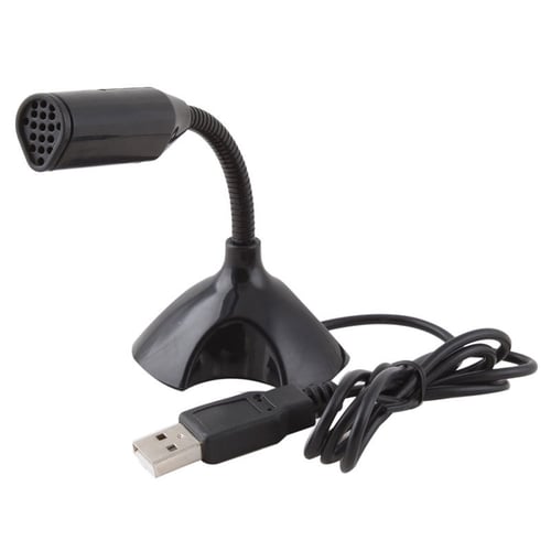 BuyinCoins USB Stand Mini Desktop Studio Speech Microphone for PC Laptop Netbook #20090 20090