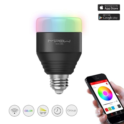 MIPOW Bluetooth Smart LED Light Bulbs App Smartphone