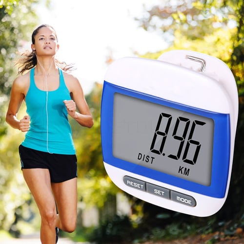 Raksasa Elektronik Multiple Colors Waterproof Step Counting Movement Calories Digital Pedometer Multi-Function LCD Pedometer KBT001681