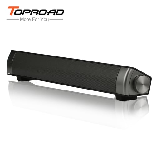 TOPROAD Mini Bluetooth Soundbar Slim Magnetic Speaker LP-08