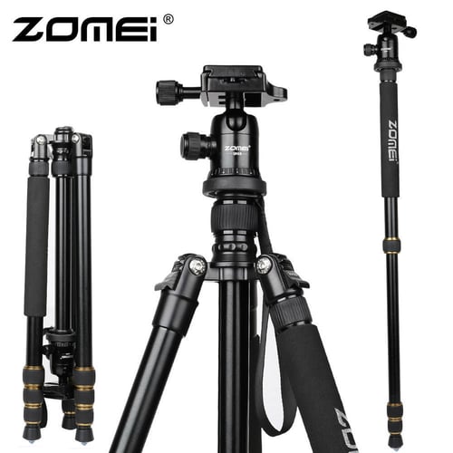 ZOMEI New Zomei Q111 Professional Tripod Portable Pro Aluminium Tripod Camera Stand with 3-way Pan Head for Digital Dslr Zomei Q111