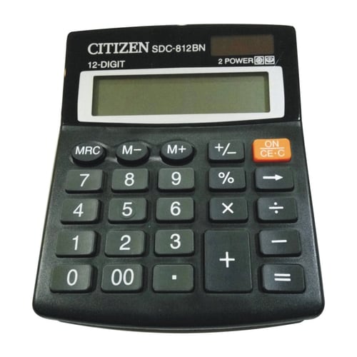 Stationery Station Jual CITIZEN Calculator 12 Digit SDC 812BN